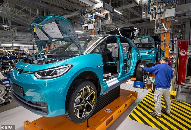 The VW ID.3 is due in UK showrooms in the summer, with the assembly line in full force at the production home in Zwickau, Germany