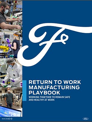 The cover of Ford's 65-page 'Return To Work Playbook'