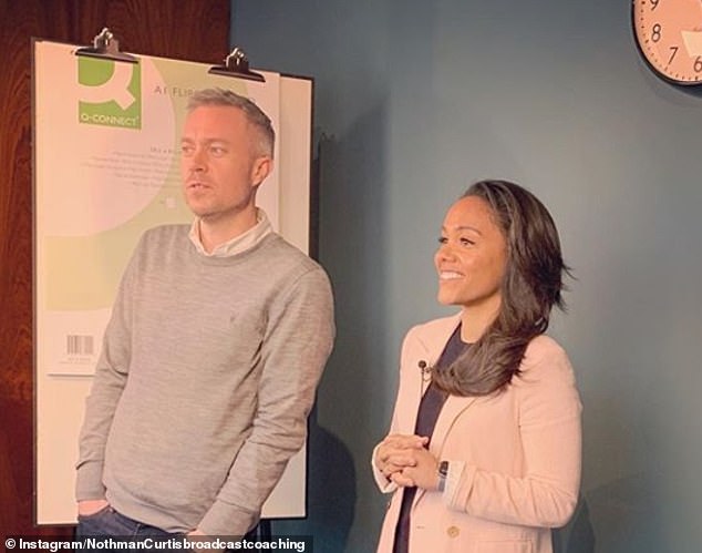 Curtis has also worked with Alex Scott, who is one of the UK's top football pundits
