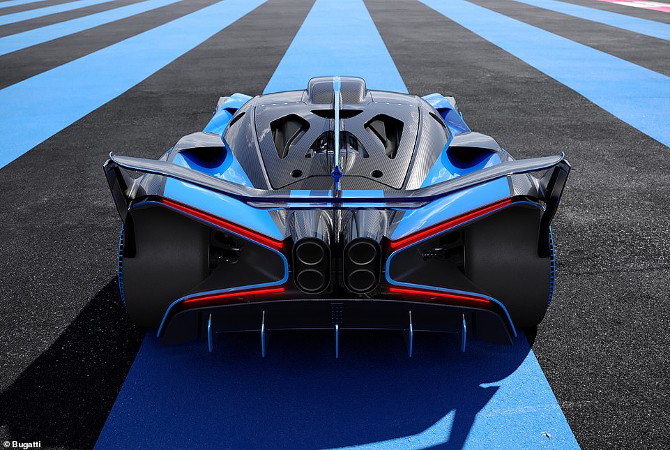 The Bolide's uprated motor also has 247bhp more than the Chiron Super Sport 300 , which for a short period was unofficially classed as the fastest road car on the planet