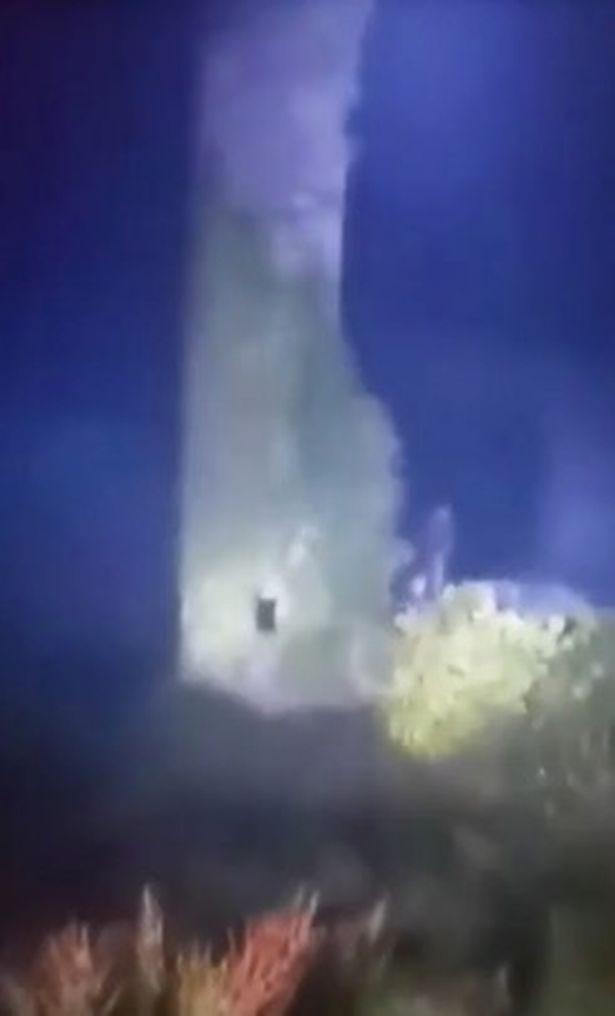 The ghostly figure appeared to stand still