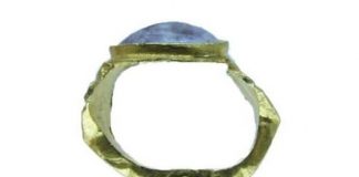 Roman ring found in farmer’s field in Essex 1,600 years after it was ‘lost’ declared as ‘treasure’ Found in a farmers field in Broxted, near Saffron Walden in Essex, the gold set amethyst beauty has been declared as treasure by an inquest at Essex Coroner