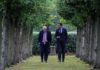 Prime minister and taoiseach aim to restore NI Executive Boris Johnson and Leo Varadkar walking in the grounds of Thornton Manor