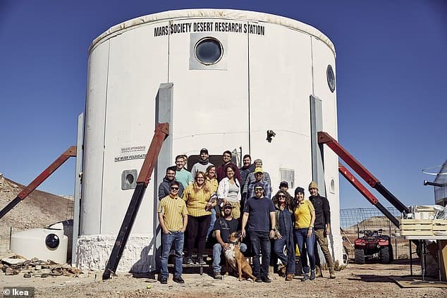 Swedish furniture giant re-designs a 'mock Mars' habitat in the Utah desert The Mars Desert Research Station is a experiment in the Utah desert allowing scientists to study how humans will live on the Red Planet in future
