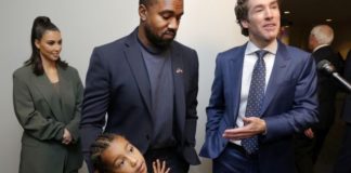 Kanye West: What is his net worth? From left, Kim Kardashian West, North West, Kanye West and Joel Osteen at Lakewood Church last November in Houston.